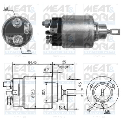 Solenoid Switch, starter